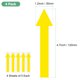 thumbnail image 3 of Uxcell Paquete de 4 Adhesivos Flecha Impermeables de 5 x 1 pulgadas para Marcado de Paredes/Señal de Tráfico [Amarillo], 3 of 6