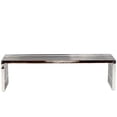 thumbnail image 4 of Modway Gridiron Medium Stainless Steel Bench, Set of 3 in Silver, 4 of 7