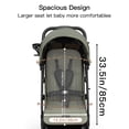 thumbnail image 4 of Gromast Compact Fold Baby Stroller, Lightweight Travel Toddler Stroller with One-Click Fold, Extendable UPF50+ Canopy, Cup Holder, UV Protected and Waterproof, One-Hand Folding - Green, 4 of 10