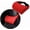 C. Red Ver. 1, variant on Car Headrest Neck Pillow Support Ergonomic, with Valve Stem Covers Accessory for Driving Seat Fatigue Relief Compatible with Model S X 3 Y & Cybertruck - 1 Piece