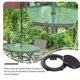 thumbnail image 4 of Bearachild Sombrilla Sombrilla Agujero Anillos Patio Sombrillas Enchufes Jardín Mesas de playa Decoración Accesorios Blanco bien combinado Paraguas de lluvia Negro Bearachild HA061072-02B, 4 of 6