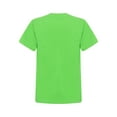 thumbnail image 2 of Sxiwei Boys Girls Short Sleeve Crew Neck T-Shirt Athletic Running Active Performance Tee Top Green 140, 2 of 6