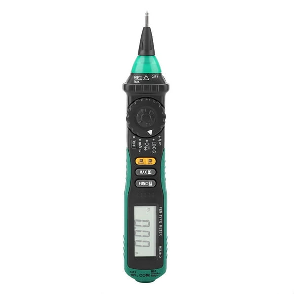 MS8211D Multimètre Numérique Auto-Rangement - Design Compact Style Stylo pour Tension AC/DC, Test de Courant et Résistance avec Indicateur Logique LED