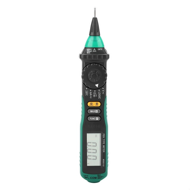 MS8211D Multimètre Numérique Auto-Rangement - Design Compact Style Stylo pour Tension AC/DC, Test de Courant et Résistance avec Indicateur Logique LED