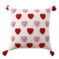 thumbnail image 2 of Valentine's Day Throw Pillow Covers 18 x 18 Inch Embroidery Cushion Covers Love Heart Pillow Cases for Sofa Bed Home Indoor Outdoor Decor Valentine Gift Couple Presents, 2 of 4