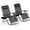 Black/2-Pack/65.90 x 25.50 x 43.30 inch, variant on Alvantor 2-Pack Zero Gravity Lounge Chairs,Folding Recliners with Pillow & Cup Holder for Outdoor Patio, Pool, Beach