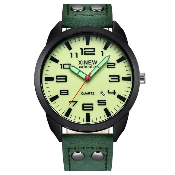 Cameland Men's Leather Date Casual Analog Quartz Wrist Watch Business Watches Gifts