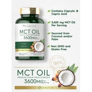 MCT Oil Capsules 3600 mg | 70 Softgels | Keto Coconut Oil Pills | by Carlyle
