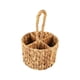thumbnail image 5 of Cesta de almacenamiento de cubiertos de mimbre, soporte para utensilios dividido, tejido para mostrador, soporte para cubiertos de agua para cucharas, 5 of 9