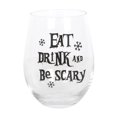 thumbnail image 1 of Something Different Eat, Drink & Be Scary Stemless Wine Glass, 1 of 2