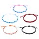 thumbnail image 1 of Paquete de 5 pulseras para mujer, pulseras trenzadas de arcoíris para parejas, pulseras ajustables de cuerda trenzada para niñas para mujeres Adepaton BST3002763-1, 1 of 5