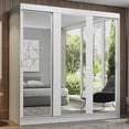 thumbnail image 2 of Ropero Closet Madesa Reno 3 Puertas Corredizas 3 Espejos Blanco, 2 of 11
