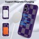 thumbnail image 5 of Funda de teléfono KANGHAR para iPhone 16, a cuadros, color morado mate, 5 of 5