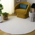 thumbnail image 2 of SAFAVIEH Cape Cod Rowina Wavy Striped Area Rug, Ivory/Beige, 6' x 6' Round, 2 of 10
