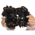 thumbnail image 2 of Hair Bun Extension with Claw Comb Ponytail Messy Chignon Updo Ponytail Scrunchie Donut Hairpiece, 2 of 6