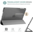 thumbnail image 4 of Smart Case for iPad Air 1st Edition, Ultra Slim Lightweight Stand Protective Case Shell with Translucent Frosted Back Cover for Apple iPad Air 2013 Model (A1474 A1475 A1476) -Grey, 4 of 7