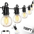 thumbnail image 1 of Guirnalda de luces para exteriores ZJOJO G40 Globe de 100 pies con 50 bombillas LED, 1 of 7