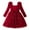 Red, variant on JSGEK Toddler Girls Sparkly Trendy Dress Puffy Sleeves Square Collar Princess Tulle Dress with Bow Pink 4 Years