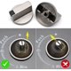 thumbnail image 3 of Gas Cooker Knob - Set of 4 6mm Metal Oven and Cooker Control Knobs, 3 of 5