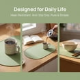 thumbnail image 3 of Unique Bargains 6 Pack Silicone Placemats for Kitchen Dining Table Decor Green, 3 of 7
