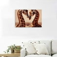 thumbnail image 4 of BCIIG Giraffe Mom and Baby Cute Animal Wall Decor Picture Canvas Print for Kids Room Nursery School Playroom Unframed 24" x 16", 4 of 5