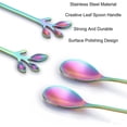 thumbnail image 4 of Kiibsot 4.7 Inches Mini Stainless Steel Leaf-Shaped Coffee Spoons - 10-Piece, Espresso & Dessert Tea Spoons Teaspoon, Perfect for Demitasse & Small Servings, 4 of 6