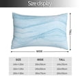thumbnail image 4 of Disketp Pillow Covers Light Blue Marble Pattern Throw Pillow Case Cushion Covers,Cushion For Bedroom,Couch,Home-20"X30", 4 of 9
