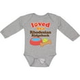 thumbnail image 3 of Inktastic Rhodesian Ridgeback Loved by a (Dog Breed) Boys or Girls Long Sleeve Baby Bodysuit, 3 of 5