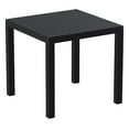 thumbnail image 1 of Ares Table à Manger Carrée en Résine Noire 31 Pouces, 1 of 3