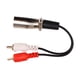 thumbnail image 4 of Cable dual RCA a XLR 15cm XLR macho a 2 RCA Cable adaptador de audio estéreo para altavoz reproductor de DVD micrófono, 4 of 8