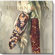 Sullivans Darren Gygi Indian Corn Canvas, Museum Quality Giclee Print, Gallery Wrapped, Handcrafted in USA 14"W Brown