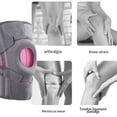 thumbnail image 4 of Langgg Rubber Spring Knee Pads Slipping With Compression Resin Plastic Running Knee Memory Knee Pressure Supported Knee Black, 4 of 6