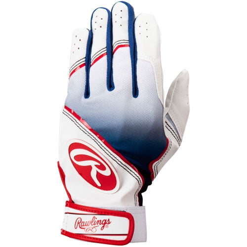 Gants De Battage Rawlings Prodigy 360 Pour Adulte, Taille Large, Bleu Royal Et Blanc