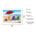 thumbnail image 2 of Beachy Keen - Beach Chair View - From an Original Color Painting by Scott Westmoreland - Fine Art Matte Paper Print (Unframed) 18x24in, 2 of 4