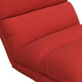 DHP Beverly Wave Adjustable Memory Foam Lounge Chair, Red Microfiber