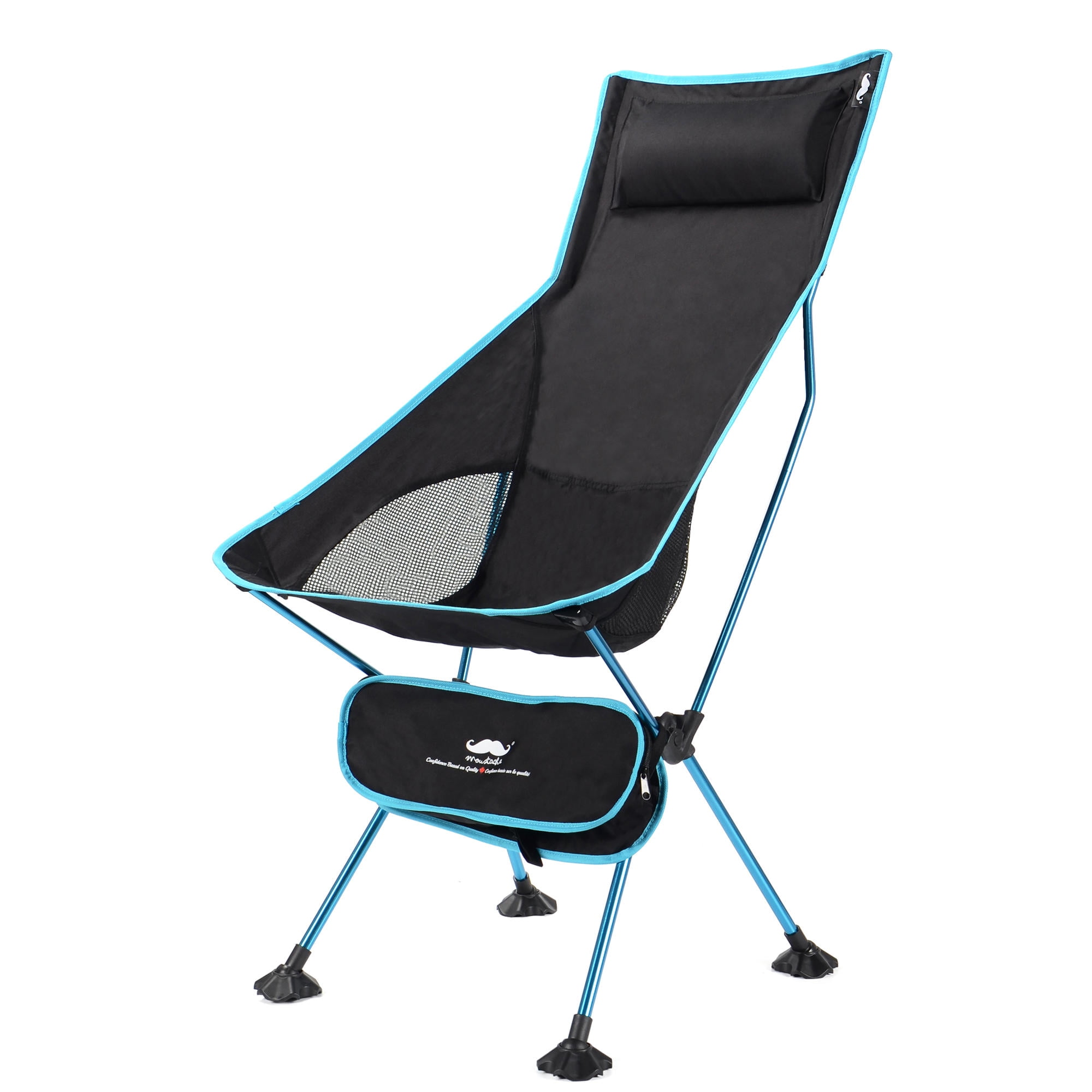 Portable High Back Camping Chair with Headrest, Folding ...