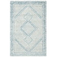thumbnail image 2 of SAFAVIEH Abstract Grosvenor Geometric Wool Area Rug, Ivory/Blue, 2' x 3', 2 of 10