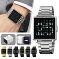 thumbnail image 2 of Lttoisl® Digital LED Pattern Display Men's Watch 3ATM Sport Stainless Steel W4N9, 2 of 6