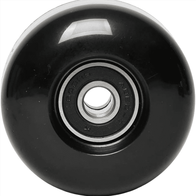 Roues de Planche à Roulettes avec Roulements 52x30mm Roues de Rue en PU Pièces de Planche à Roulettes Roues de Cruiser Longboard (Ensemble de 12) Noir