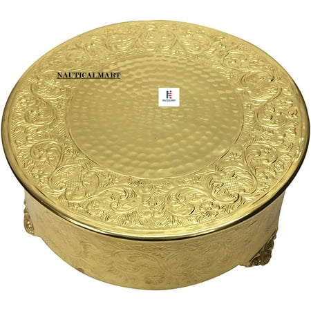 

Nauticalmart 18 in Round Aluminum Cake Stand Aluminum