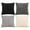 C001- Black, variant on Throw Pillow Covers, Decorative Pillow Covers, Soft Corduroy, Pink Gradient Shades, Square Pillow, Living Room Throw Pillows, Couch Placement, 18X18 In, 4 Set