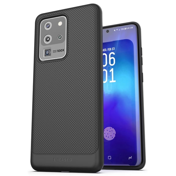 Galaxy S20 Ultra Case Slim Flexible Grip Phone Cover (Samsung S20 Ultra 6.9) Black