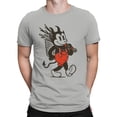 thumbnail image 2 of Devil Cartoon with Red Suspenders Men's T-shirt, 2 of 3