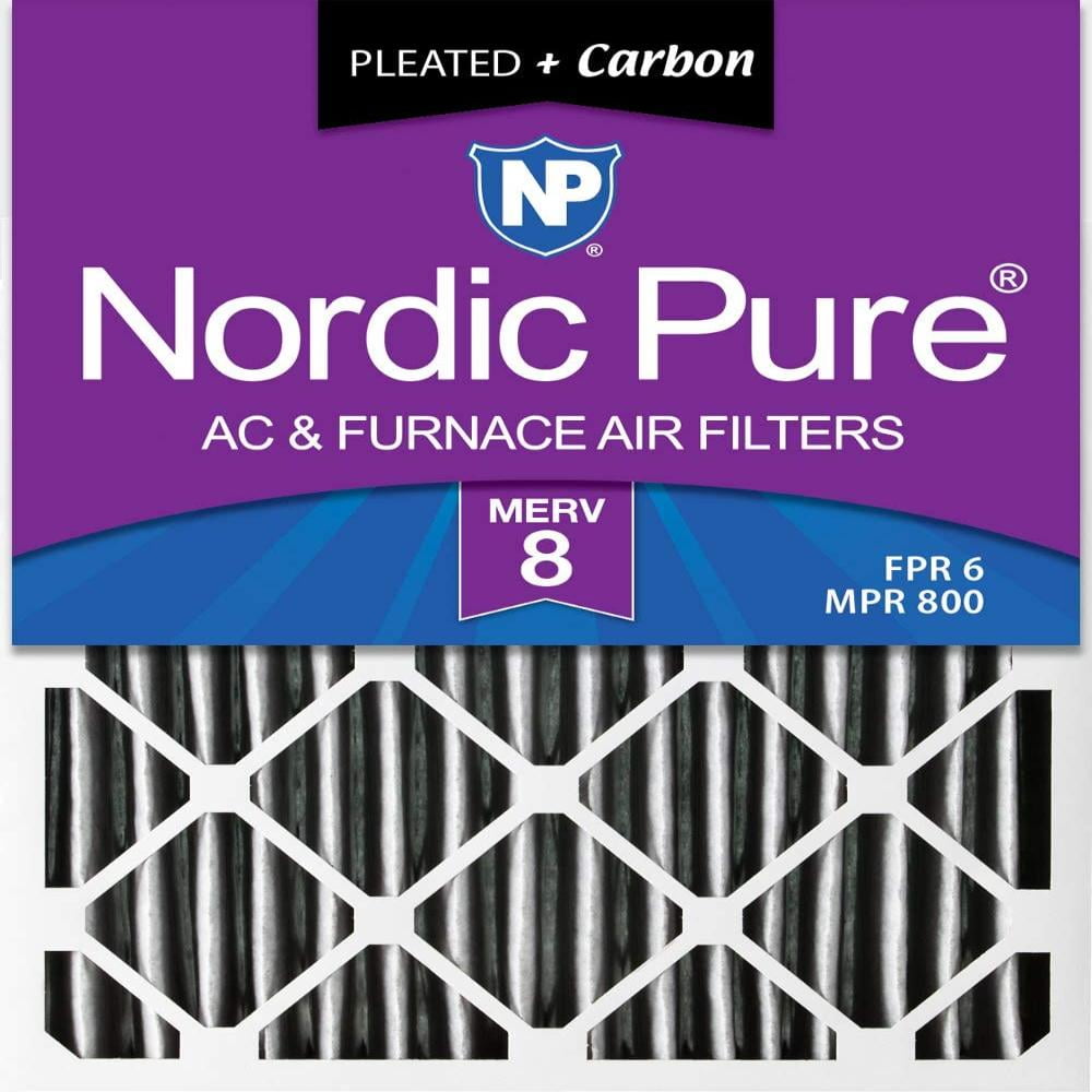 Nordic Pure 18x20x1 MERV 12 Pleated AC Furnace Air Filters 6 Pack