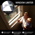 thumbnail image 3 of Window Safety Guards For Children Window Lock Latch Stopper Guard Restrictor Stainless Steel Safety For Apartment Glass RV Patio, 3 of 6