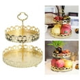 thumbnail image 3 of Transemion Stylish Nordic Texture Storage Tray for Double Fruit Snacks Love Height 25cm 1Set, 3 of 5