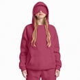 thumbnail image 2 of Godom Toddler Boys Girls Cute Sweatshirt with Eye Built Color Solid Zip Long Sleeve Hoodies Top Kids Jackets, 2 of 4