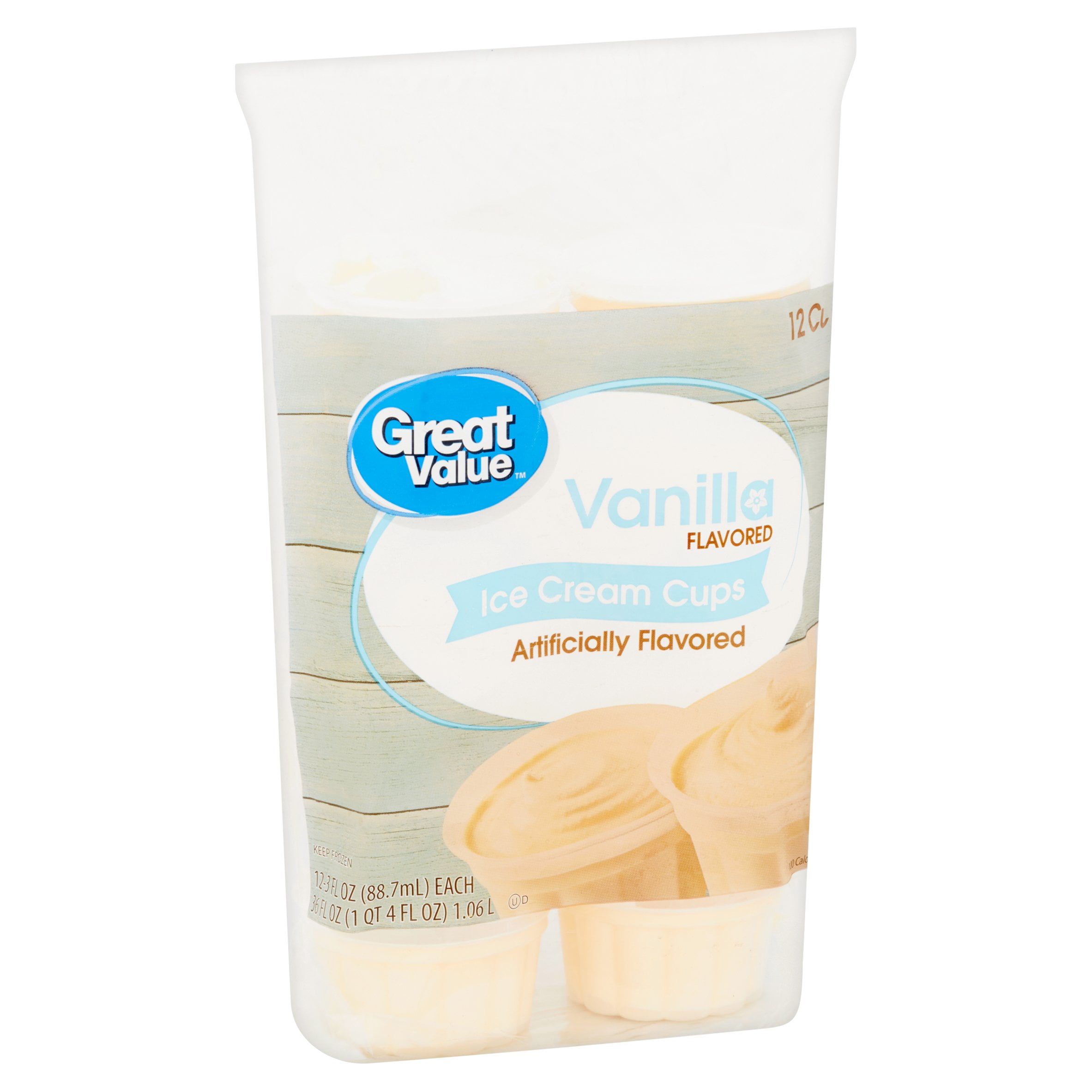 Great Value Vanilla Ice Cream Cups 36 Oz 12 Count Com Great Value Vanilla Ice Cream Cups 36 Oz 12 Count