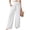 White, variant on Ruyang Teen Girls Cotton Linen Wide Leg Pants Drawstring Kids Oversized Casual Lightweight Flowy Palazzo Pants Long Trousers Pockets