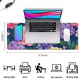 thumbnail image 5 of Long Mouse Pads for Desk,Pioneer Flower Floral Print Pattern Desk Mats on Top Of Desks, Desk Mouse Pad Extra Large with 3mm Non-Slip Base and Stitched Edge for Gaming,Office,Work,Home 31.5"x11.8", 5 of 6